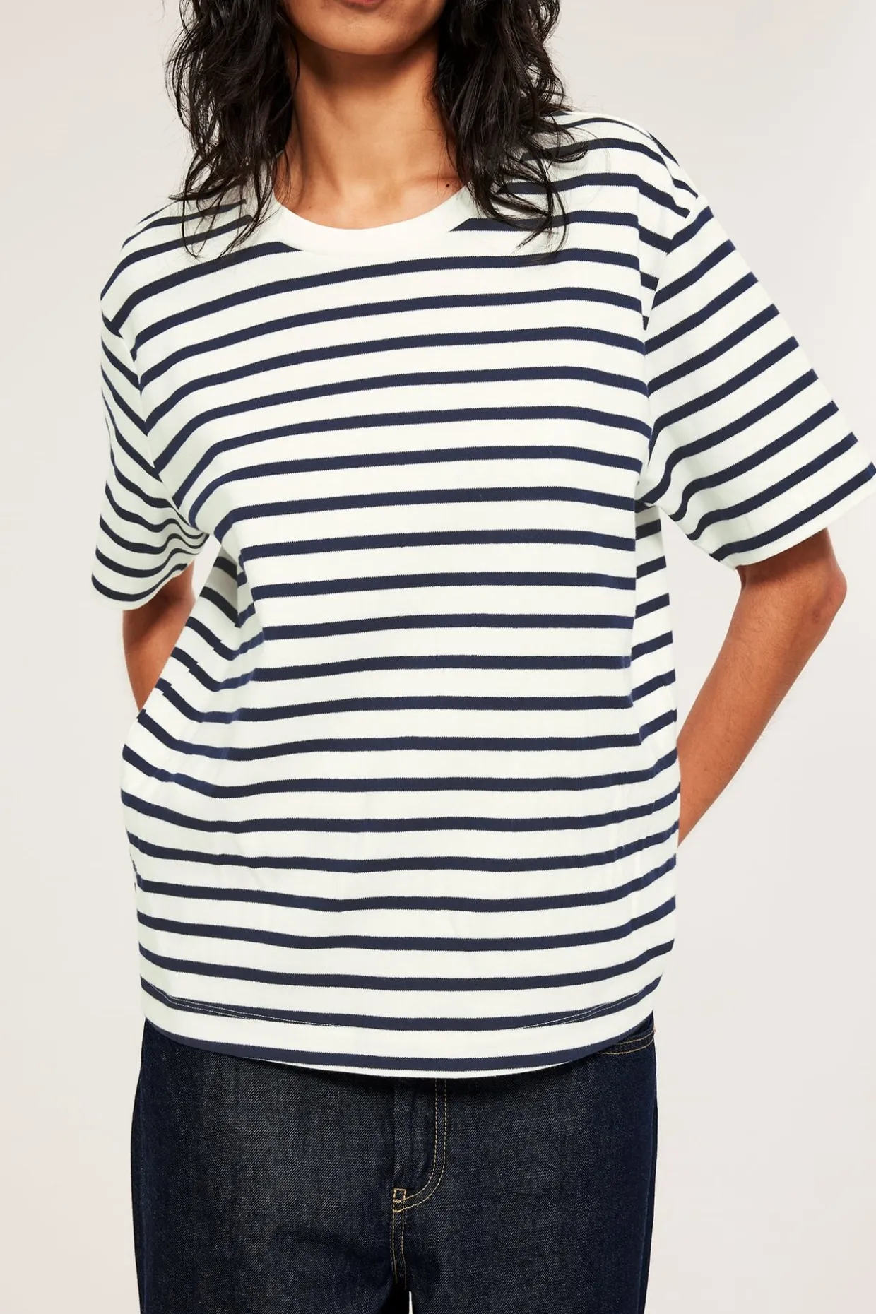 Randig oversized t-shirt