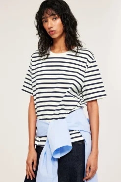 Randig oversized t-shirt