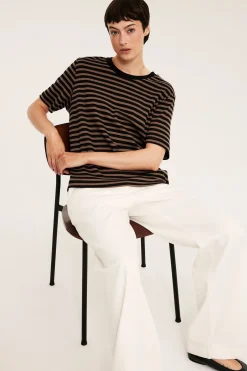Randig oversized t-shirt