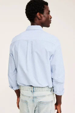 Randig oxfordskjorta regular fit