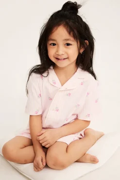 Randig pyjamas i bomull