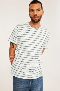 Randig t-shirt i bomull