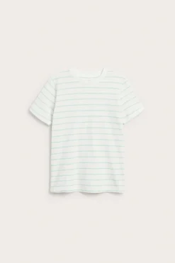Randig t-shirt i bomullsslub