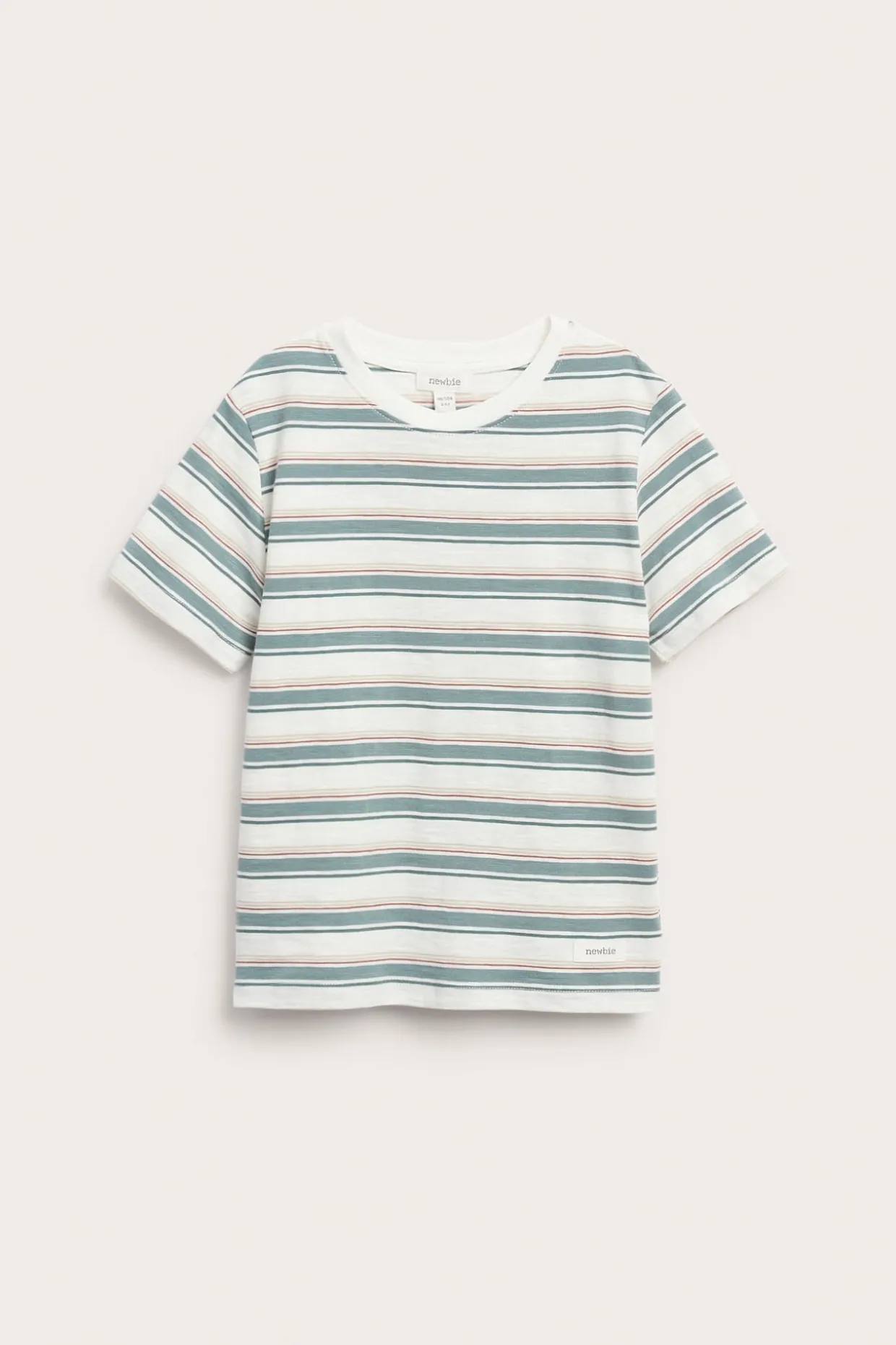 Randig t-shirt i slubtrikå