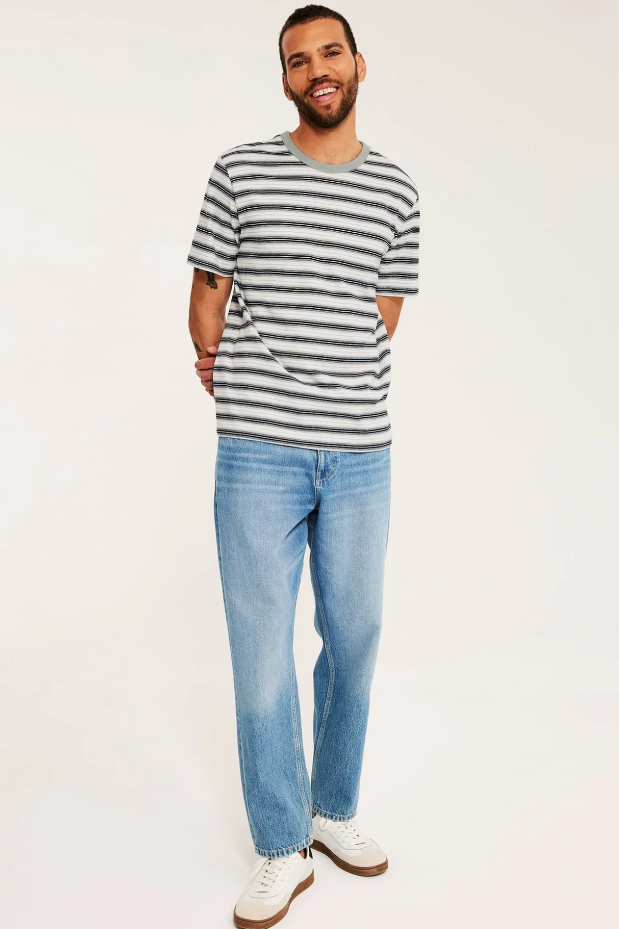 Regular t-shirt i bomull