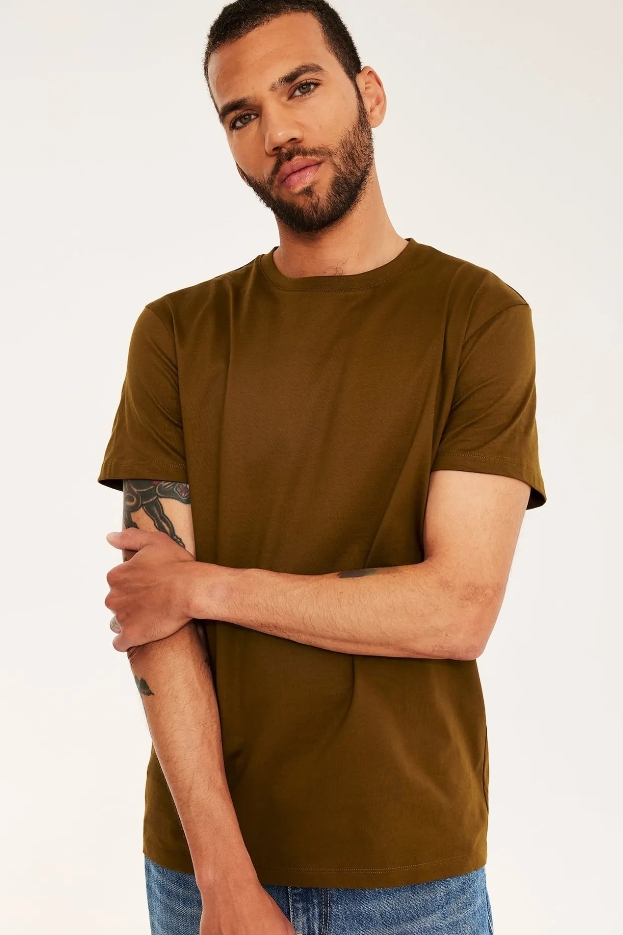 Regular t-shirt i bomull