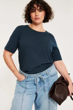 Regular t-shirt i bomull