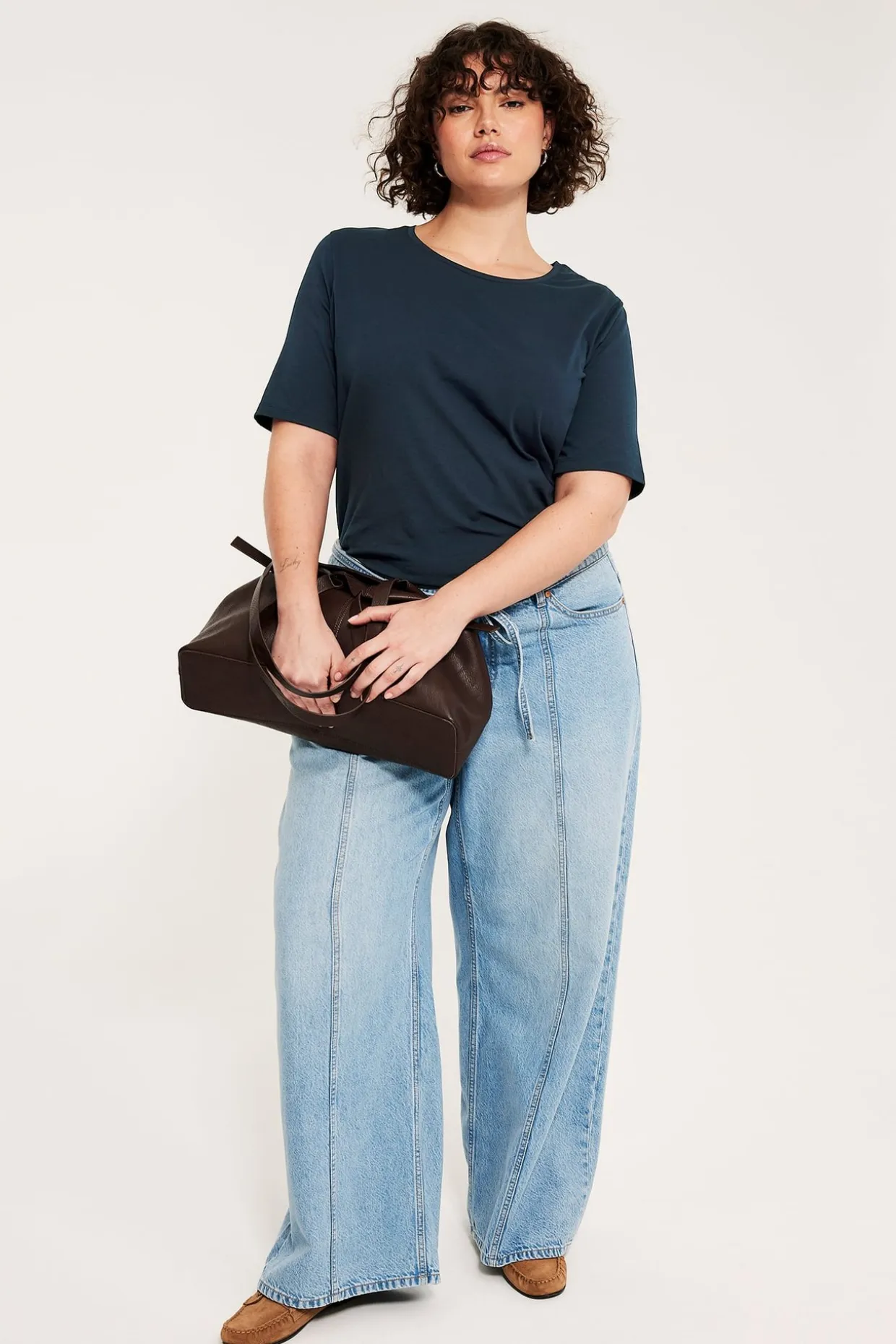 Regular t-shirt i bomull