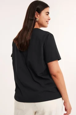 Regular t-shirt i bomull