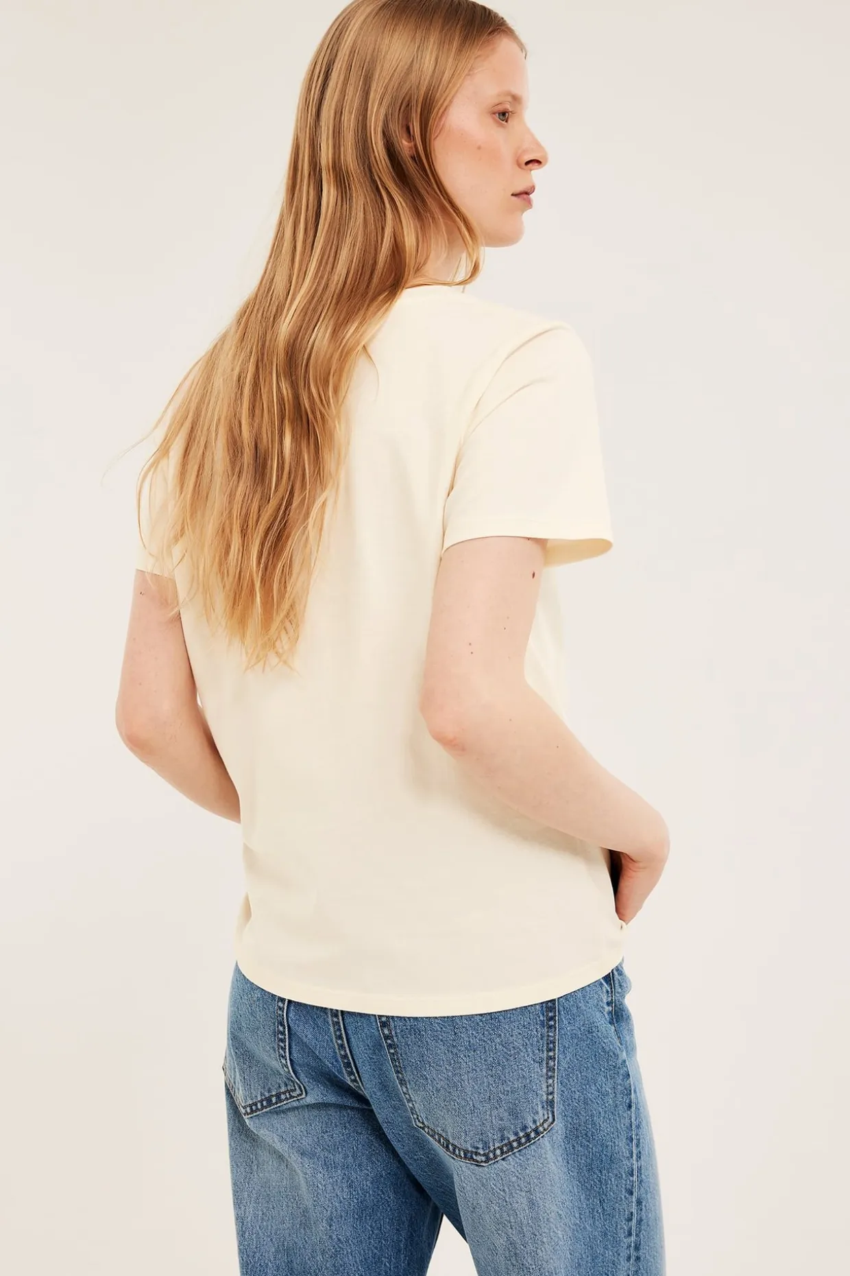 Regular t-shirt i bomull