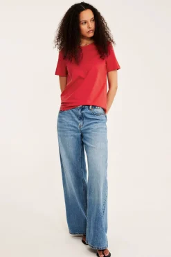 Regular t-shirt i bomull