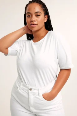 Regular t-shirt i bomull