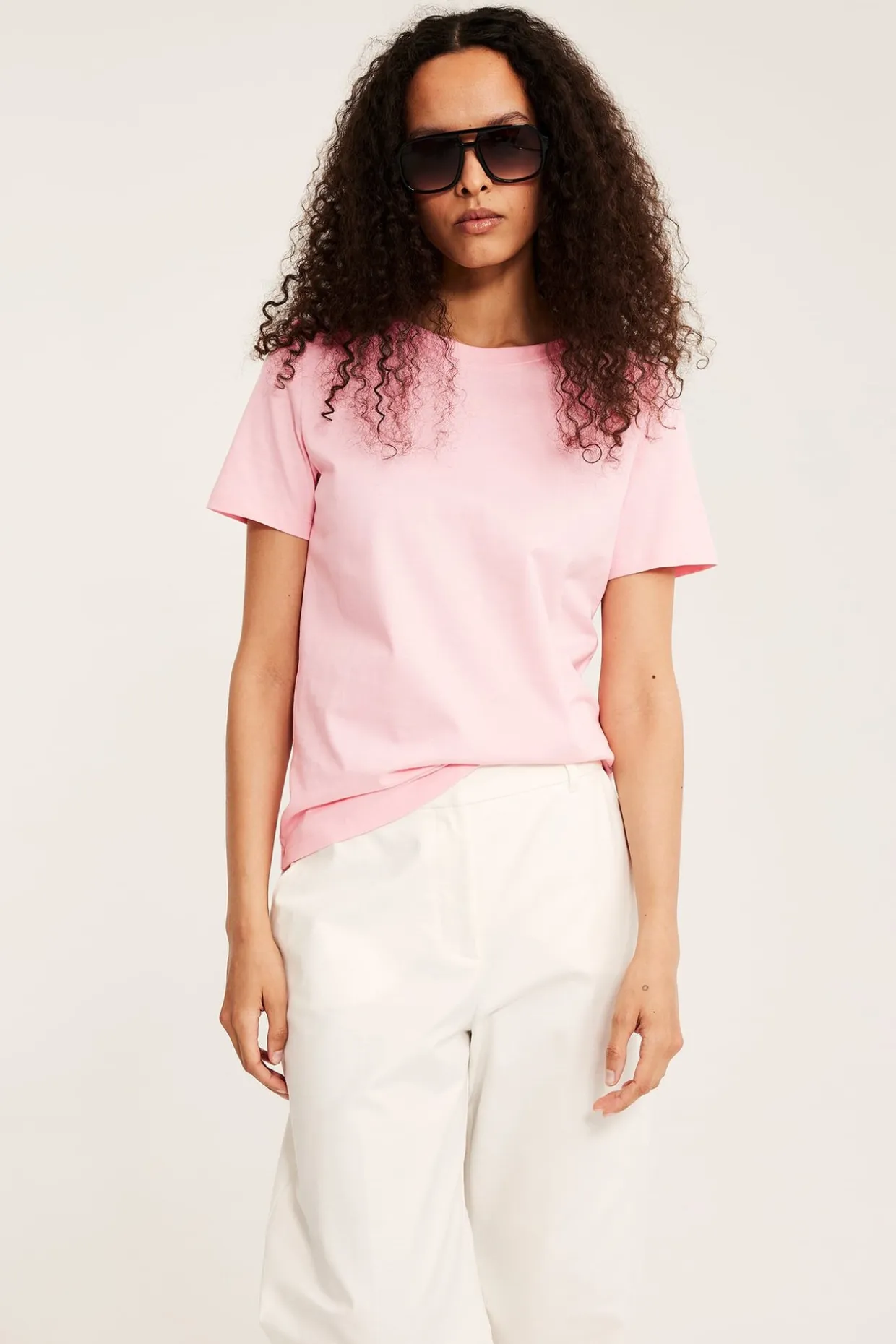 Regular t-shirt i bomull