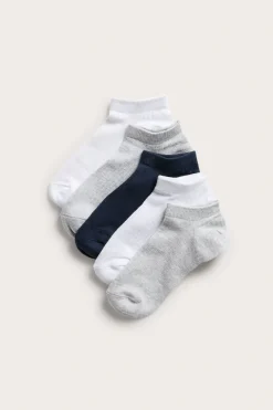 Ribbade ankelstrumpor i 5-pack