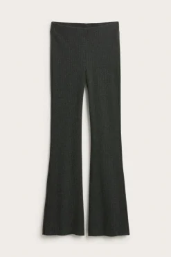 Ribbade bootcut byxor