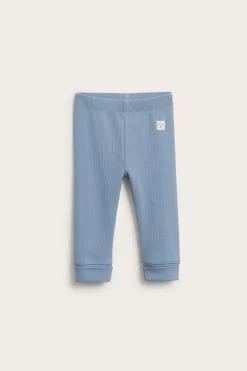 Ribbade leggings med justerbar längd