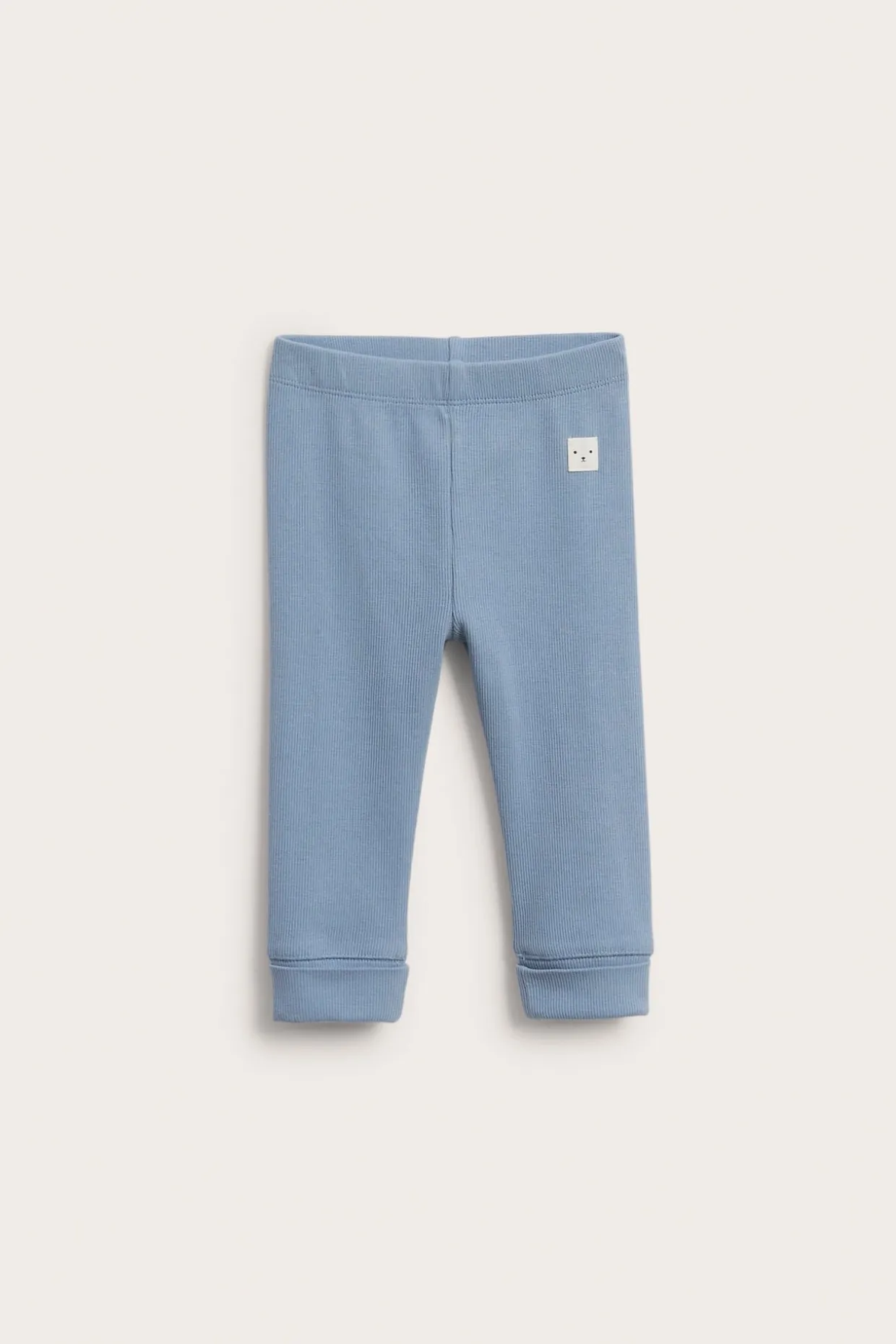 Ribbade leggings med justerbar längd