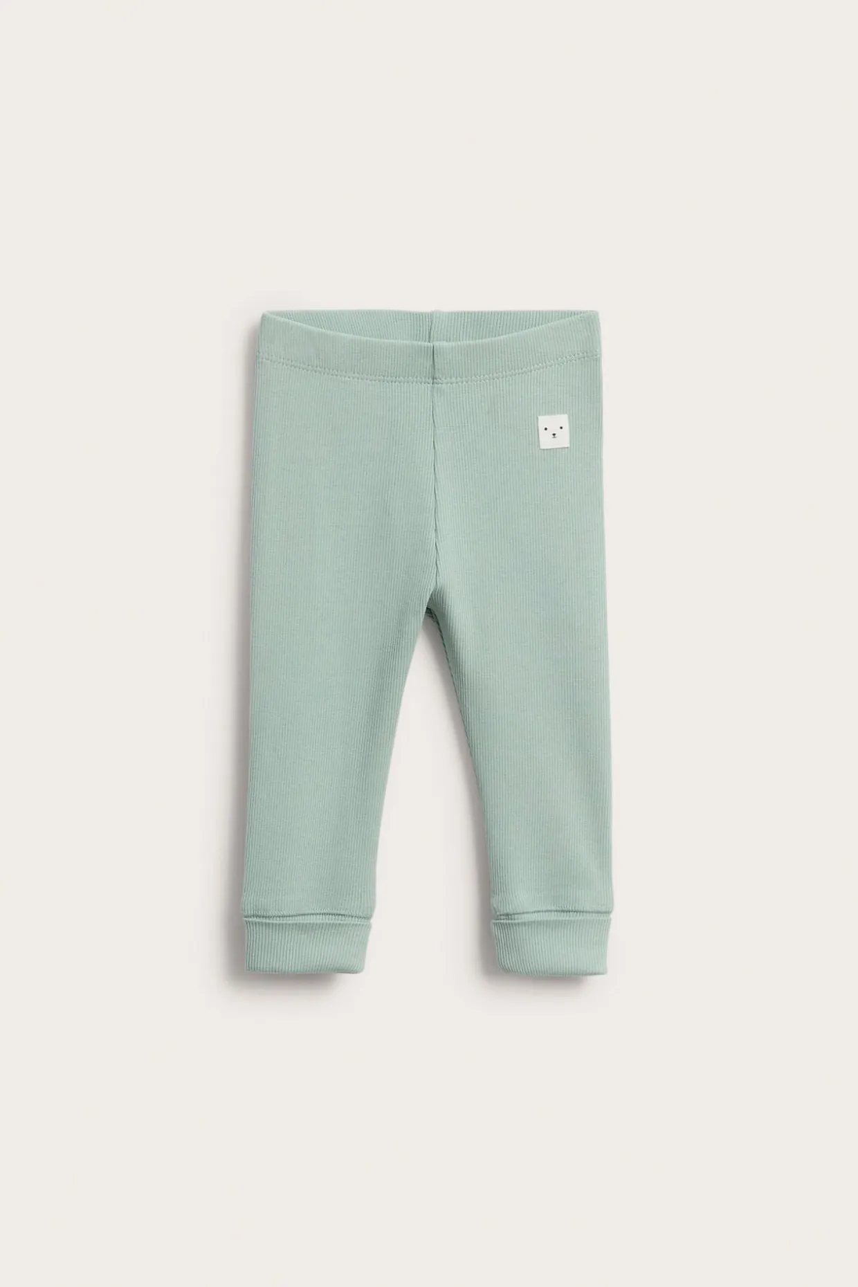 Ribbade leggings med justerbar längd