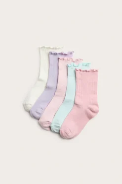 Ribbade strumpor 5-pack