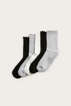 Ribbade strumpor 5-pack