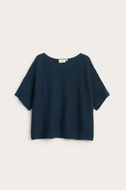 Ribbstickad tröja
