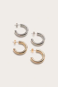 Ringformade örhängen 2-pack