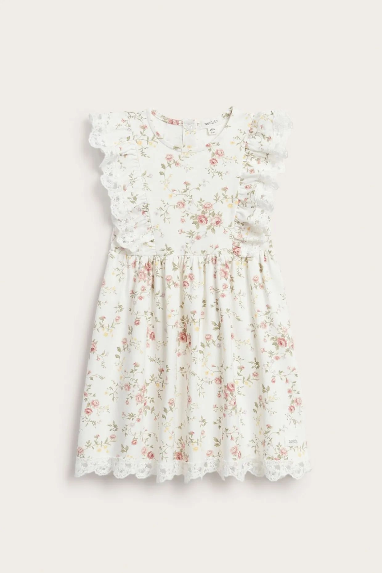 Ärmlös blommig klänning