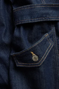 Ärmlös jeansklänning