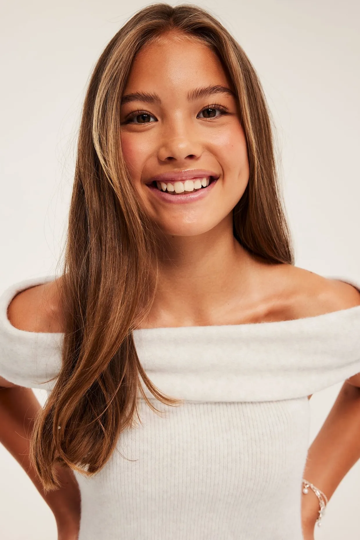 Ärmlös off shoulder-topp