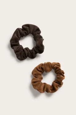 Scrunchie i mockaimitation 2-pack