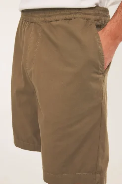 Shorts i bomullstwill loose fit