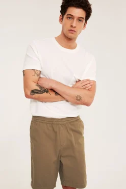 Shorts i bomullstwill loose fit