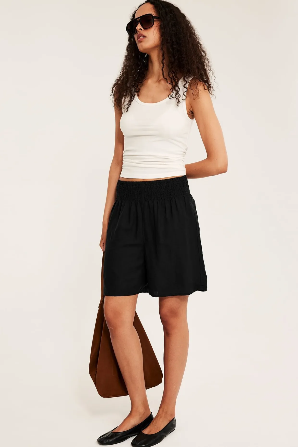 Shorts i linnemix