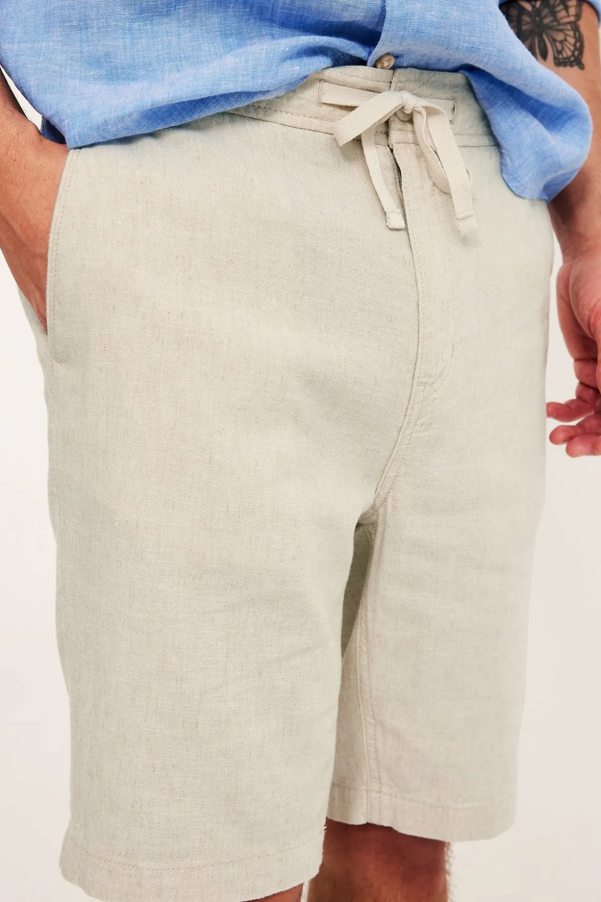 Shorts i linnemix