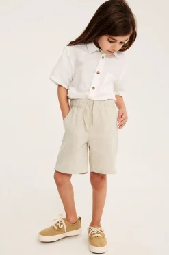 Shorts i linnemix