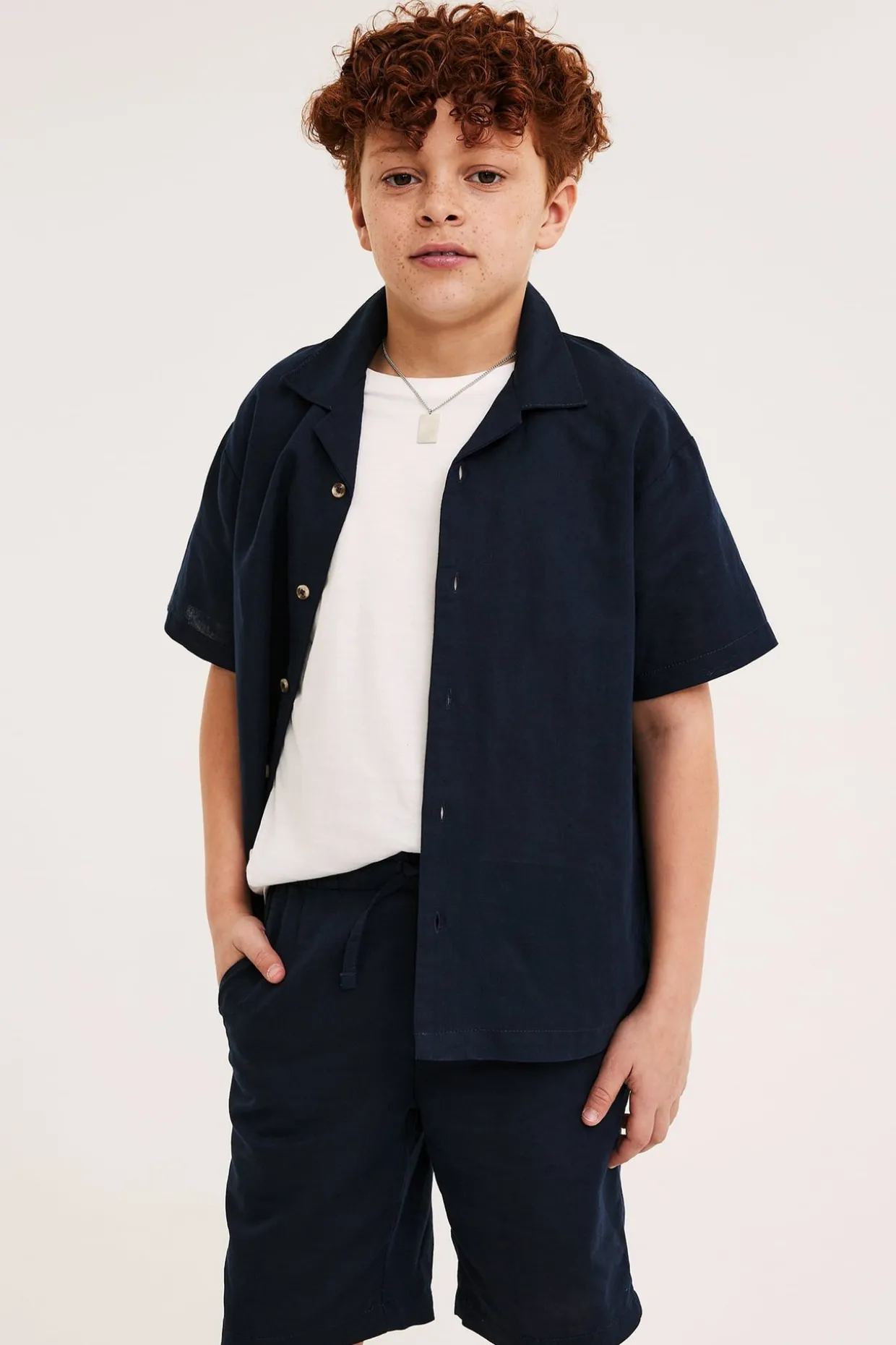 Shorts i linnemix
