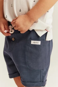 Shorts i slubtrikå