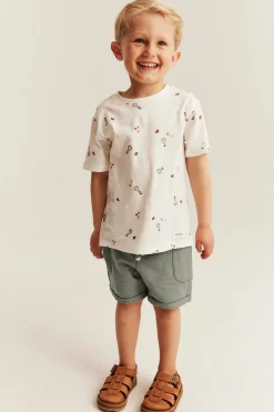 Shorts i slubtrikå