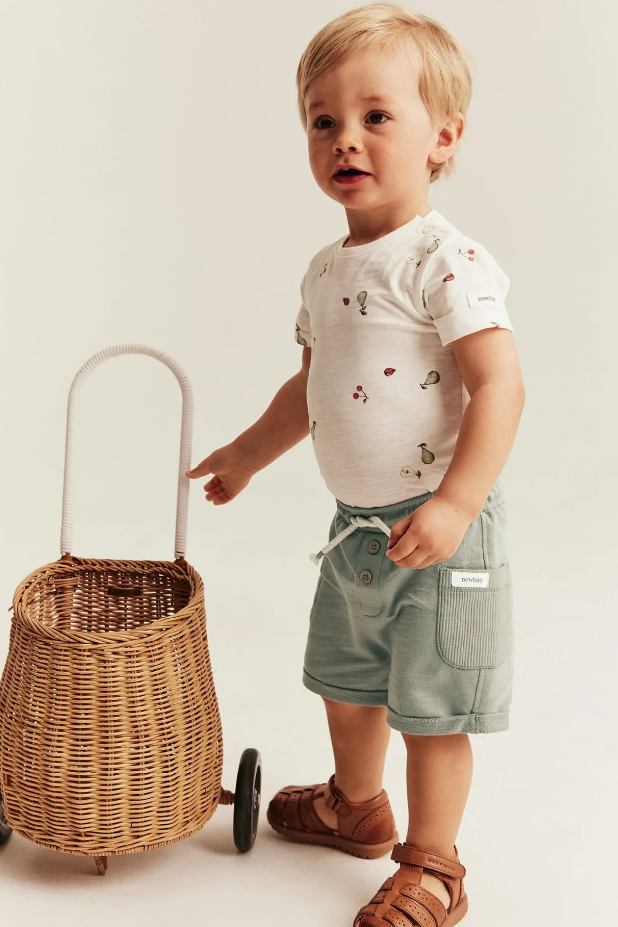 Shorts i slubtrikå