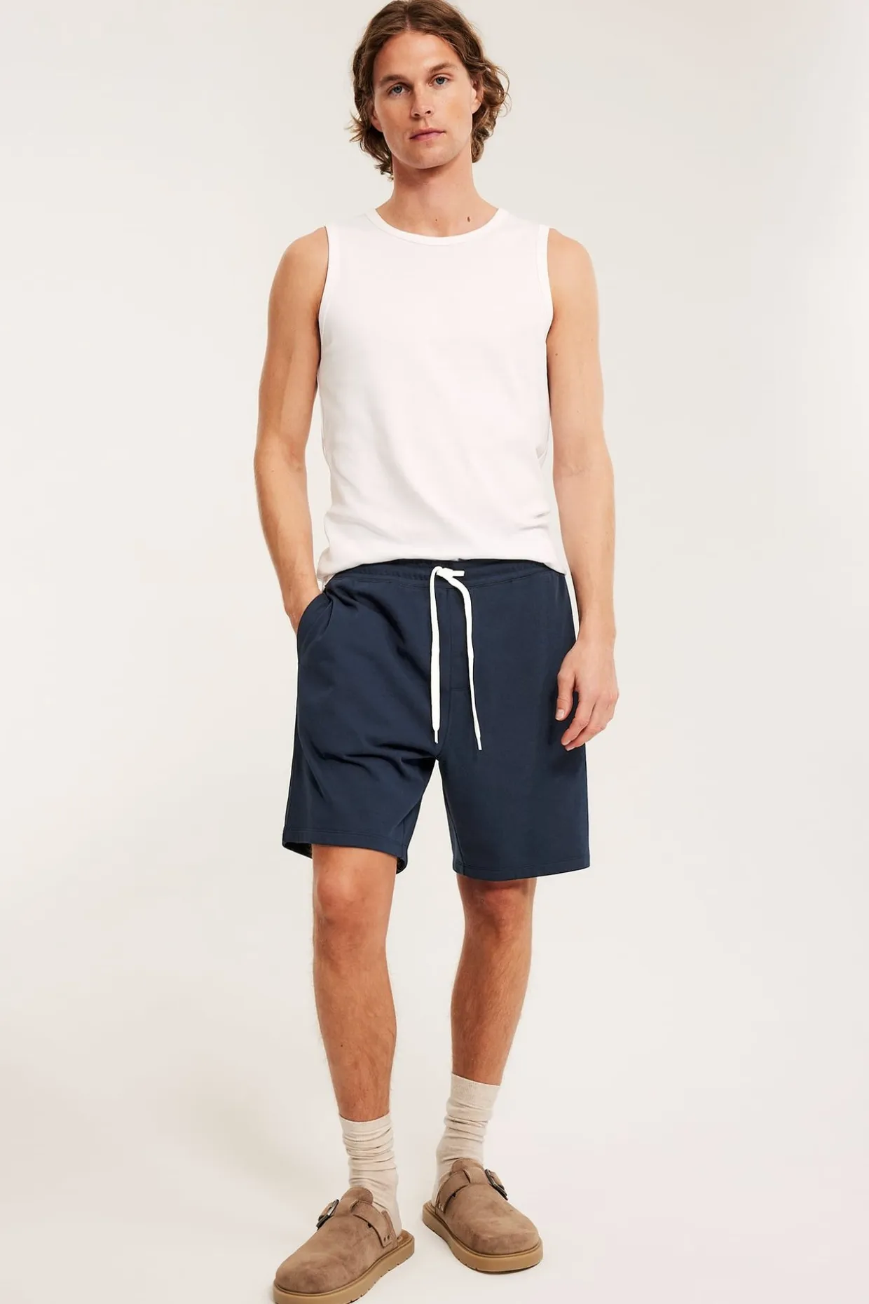 Shorts i sweatshirtmaterial