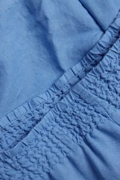 Shorts i viskos och linnemix
