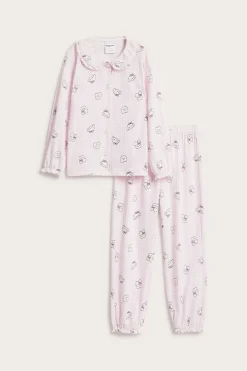 Skjortpyjamas i bomull