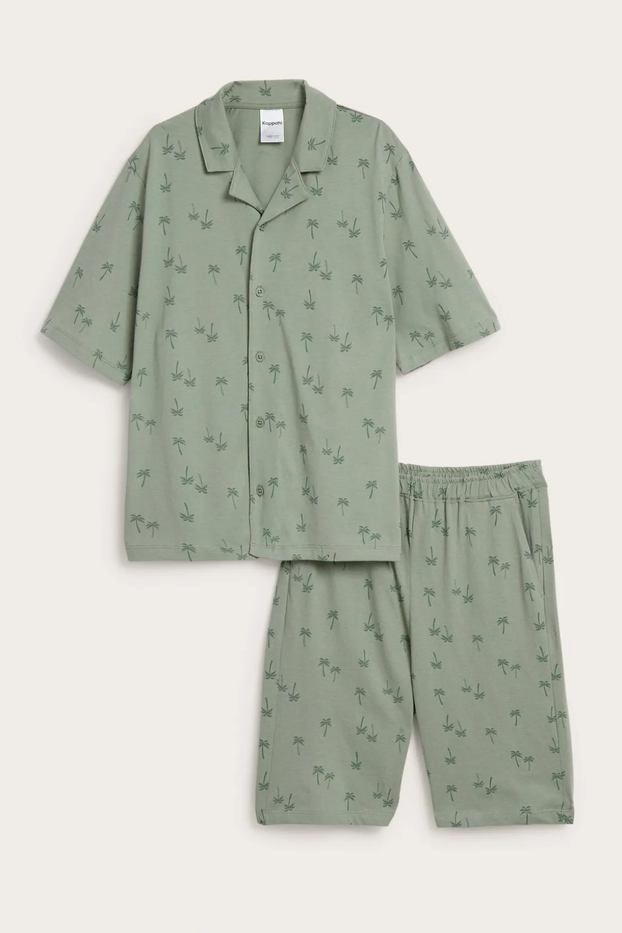Skjortpyjamas i bomull