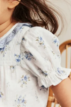 Småblommig kortärmad body