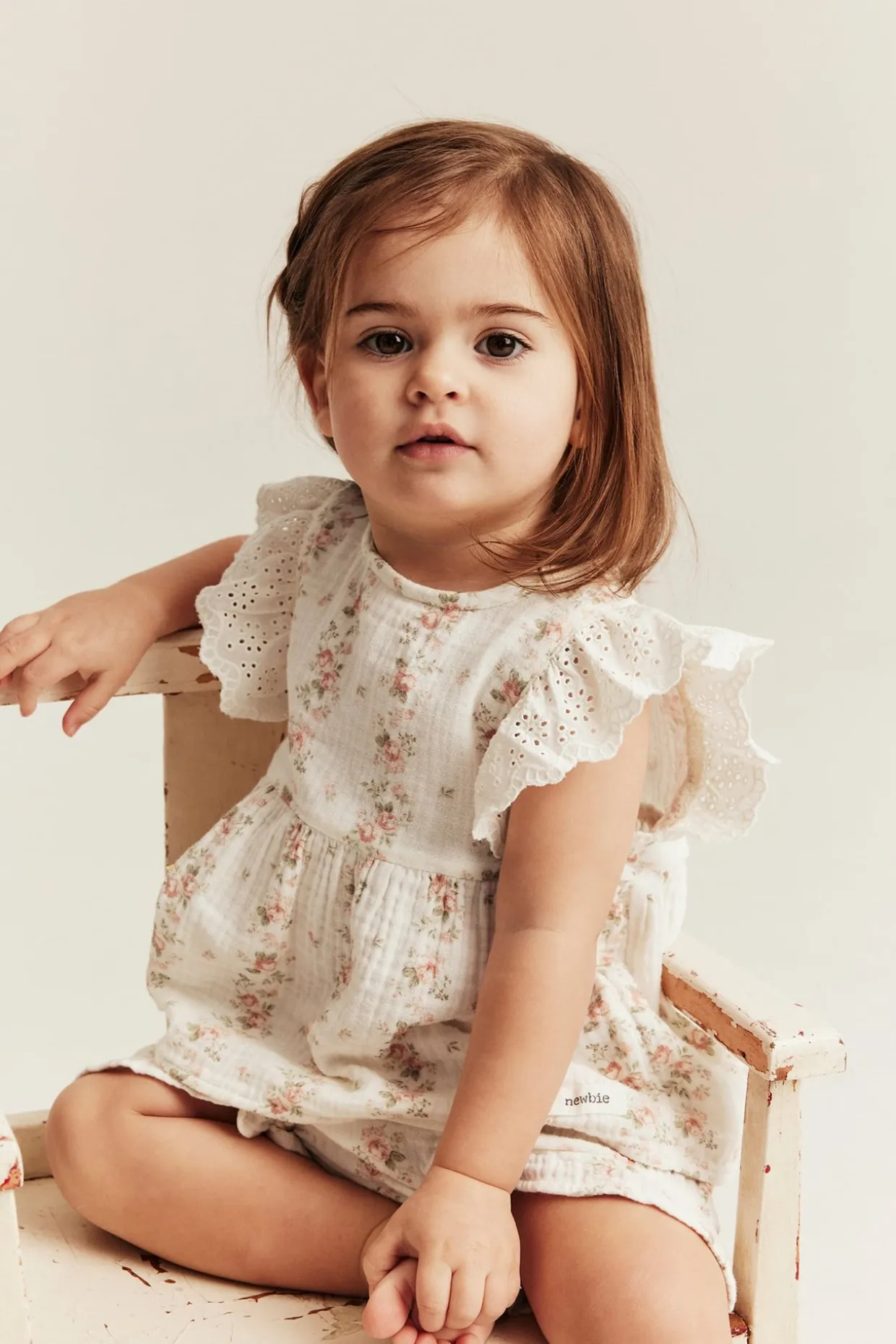 Småblommigt set i muslin