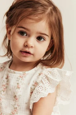 Småblommigt set i muslin