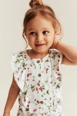 Smultronmönstrad jumpsuit