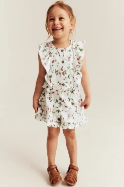 Smultronmönstrad jumpsuit