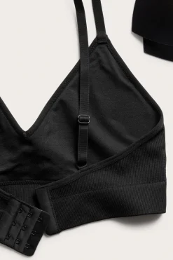 Soft ribbad seamless bh