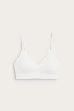 Soft ribbad seamless bh